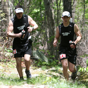 Dan and Josh on the trail